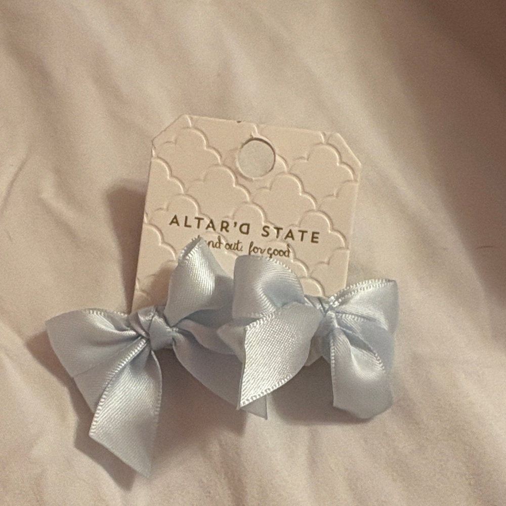 Altar'd State Soft Blue Hair Bows